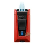 COLIBRI - Stealth Triple Jet Αναπτήρας Κόκκινος (LI900T22), αντιανεμικός, αναμμένος με τριπλή φλόγα