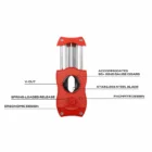 COLIBRI - Πουροκόφτης V-CUT Diamond Red (CU300T36), κόκκινος