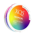 XQS - Φακελάκια Νικοτίνης Tropical Strong 8mg, κουτί στρογγυλό κίτρινο-μπλε