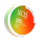 XQS - Φακελάκια Νικοτίνης Twin Apple Strong 8mg, κουτί στρογγυλό καφέ-πράσινο