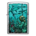 ZIPPO - Underwater Design Αναπτήρας (48561), μεταλλικός με σχέδιο δύτη