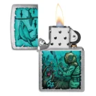 ZIPPO - Underwater Design Αναπτήρας (48561), μεταλλικός με σχέδιο δύτη