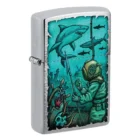 ZIPPO - Underwater Design Αναπτήρας (48561), μεταλλικός με σχέδιο δύτη