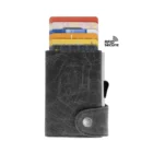 C-SECURE - Δερμάτινο Πορτοφόλι Blackwood με Προστασία RFID (WCH001-2007), μαύρο