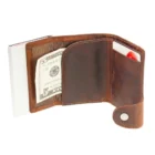 C-SECURE - Δερμάτινο Πορτοφόλι Cognac με Προστασία RFID (WCH001-2008), καφέ