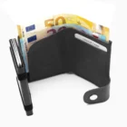 Marvel - Δερμάτινο Πορτοφόλι Ασφαλείας Μαύρο (800110), ανοιχτό με χρήματα