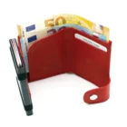 Marvel - Δερμάτινο Πορτοφόλι Ασφαλείας Κόκκινο (800105), ανοιχτό με χρήματα