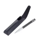TROIKA - Drehmoment Karo Στυλό με Rotating Wheel (PEN67/CB), μαύρο-ασημί