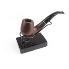 SAVINELLI - Ξύλινο Stand με Μεταλλική Βάση Πίπας (1037/1), μαύρο με καφέ πίπα καπνού