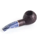 SAVINELLI - Oceano Dark Brown 320 Rustic Πίπα Καπνού, ξύλινη, καφέ, μπλε επιστόμιο