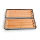 SAVINELLI - Μαύρη Δερμάτινη Πουροθήκη 3 Πούρων (Τ567ΒΚ)