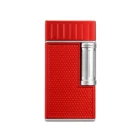 COLIBRI - Julius Αναπτήρας Διπλής Φλόγας Red-Chrome (LI221C26) αναπτήρας κόκκινος-ασημί