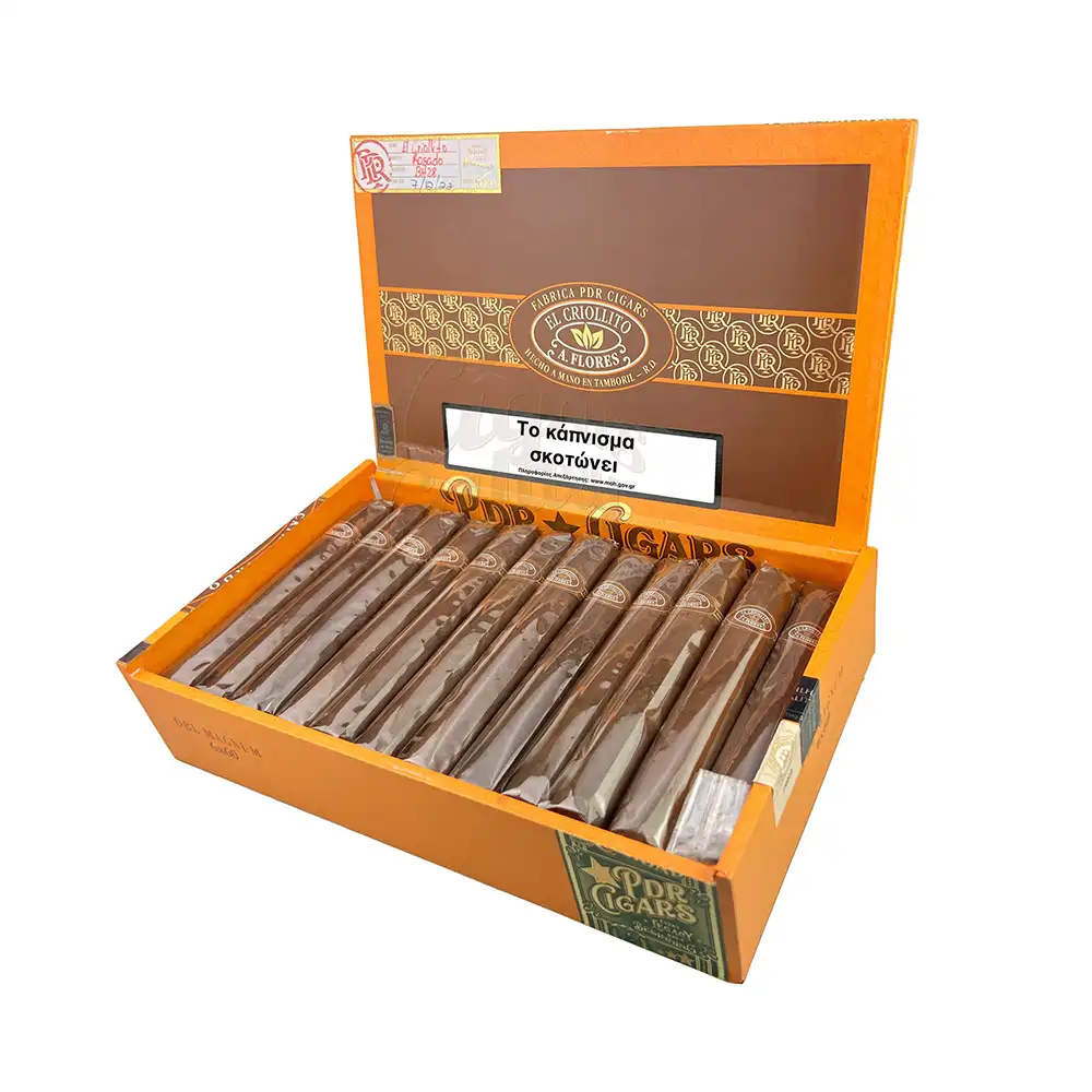 PDR - El Criollito Double Magnum πούρο, ανοιχτό κουτί με πούρα
