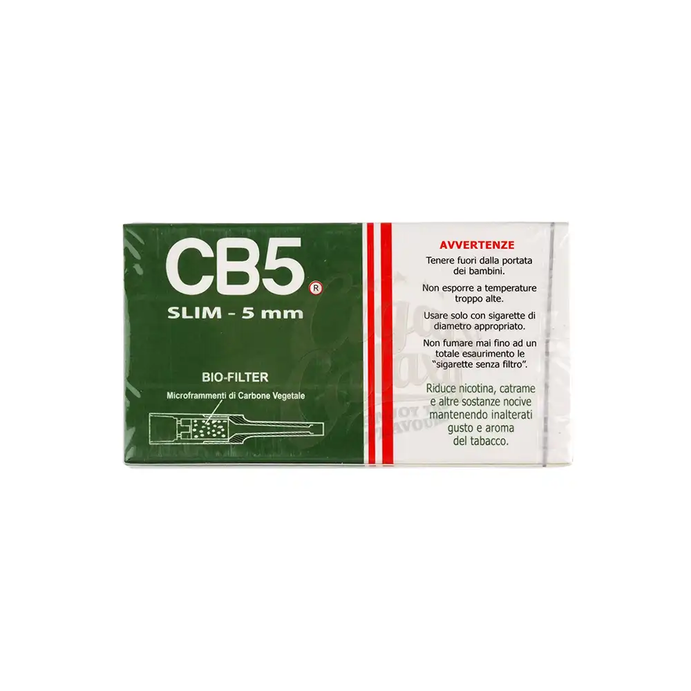 CB5 - Πιπάκι-Φίλτρο Τσιγάρου Slim 5mm (10τμχ)