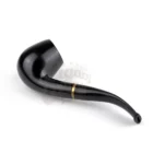 Λεία Μαύρη Brandy Πίπα Καπνού από Έβενο (309992)
