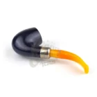 PETERSON – Summertime (69) Fishtail Πίπα Καπνού, μπλε με κίτρινο επιστόμιο