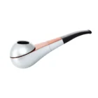 VAUEN – Riva 1 Πίπα Καπνού, ξύλινη, ασημί-καφέ