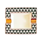 ANGELO - Κεραμικό Σταχτοδοχείο για 2 Πούρα (422006) ασπρόμαυρο