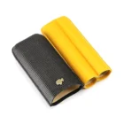 Δερμάτινη Πουροθήκη Ring 56 (1205-COH), μαύρη-κίτρινη