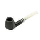 STANWELL- Black & White Mat model 407 Πίπα Καπνού, ξύλινη, μαύρη