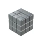 COLIBRI - Heritage Cube Επιτραπέζιος 2 in 1 Αναπτήρας Gunmetal (LI125T3)