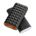 COLIBRI - Quasar Δερμάτινη Τριπλή Πουροθήκη Μαύρη (LC250T1)