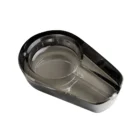 SILVER MATCH - Γυάλινο Φιμέ Τασάκι για ένα πούρο (40519141)