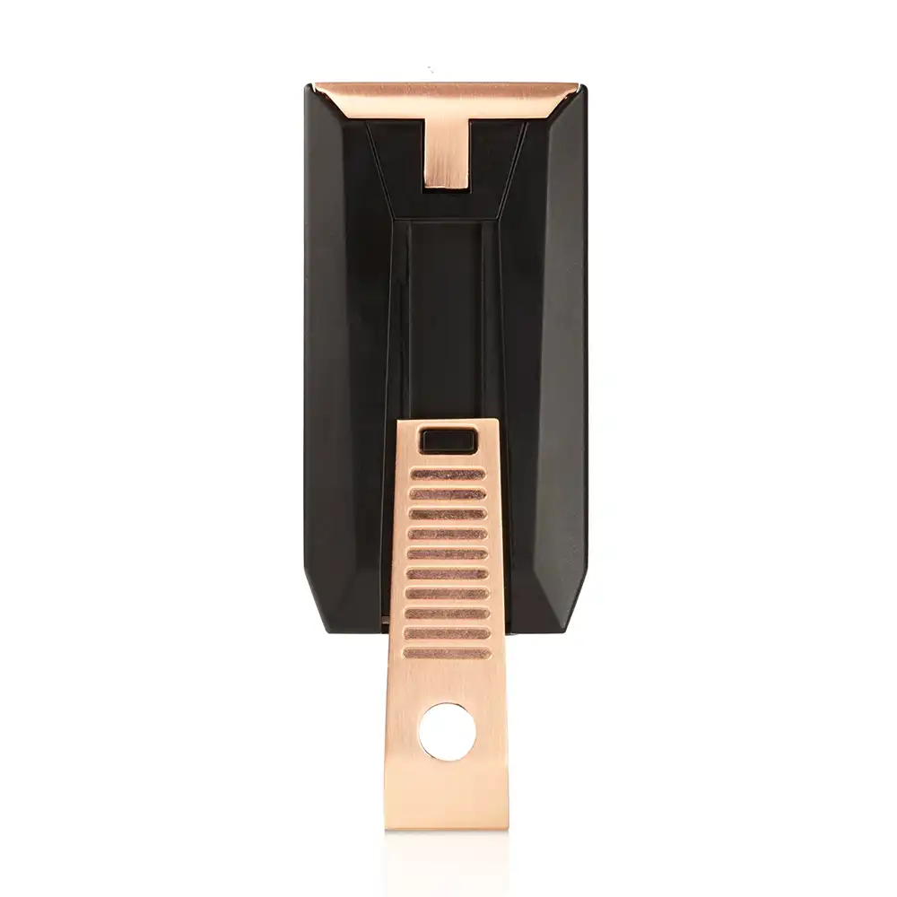 COLIBRI - Αναπτήρας Slide Double Jet Punch Μαύρος-Bronze (LI850T13)