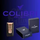 COLIBRI - Αναπτήρας Slide Double Jet Punch Μαύρος-Bronze (LI850T13)