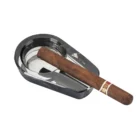 SILVER MATCH - Γυάλινο Φιμέ Τασάκι για ένα πούρο (40519141)