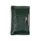 LUBINSKI - Black-Chrome V-Cut Πουροκόφτης & Βάση Πούρου μέσα στην δερμάτινη θήκη του