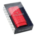 COLIBRI - Quasar Δερμάτινη Τριπλή Πουροθήκη Κόκκινη στην συσκευασία της