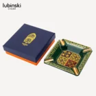 LUBINSKI - Κεραμικό Σταχτοδοχείο για 4 Πούρα δίπλα στην συσκευασία του