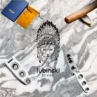 LUBINSKI - Τριπλός Πουροκόφτης Punch και Βάση Πούρου Ασημί διαφημιστικό εξώφυλλο