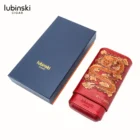 LUBINSKI - Δερμάτινη Θήκη για 3 Πούρα Red Dragon Ring 56 μαζί με την συσκευασία του