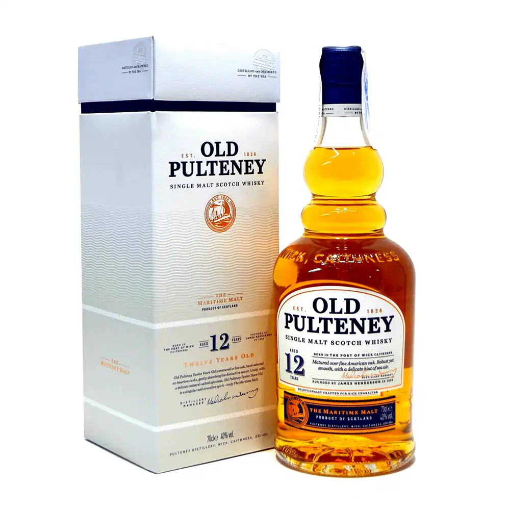OLD PULTENEY - 12 Years Single Malt Scotch Whisky 40% 700ml με την συσκευασία του