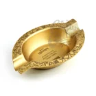 LUBINSKI - Μεταλλικό Σταχτοδοχείο Gold για 2 πούρα