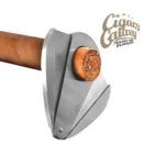 BRONICA - Μεταλλικός Πουροκόπτης Γκιλοτίνα 54 Ring έτοιμος να κόψει ένα πούρο