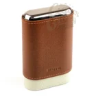 MARVEL - Πουροθήκη Δερμάτινη Brown-Cream με Κέδρο κλειστή