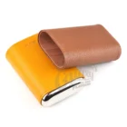 MARVEL - Πουροθήκη Δερμάτινη Yellow-Brown με Κέδρο ανοιχτή