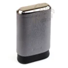 MARVEL - Πουροθήκη Δερμάτινη Grey-Black με Κέδρο κλειστή