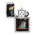 ZIPPO - Cool Chick Design Αναπτήρας ανοιχτός και αναμμένος