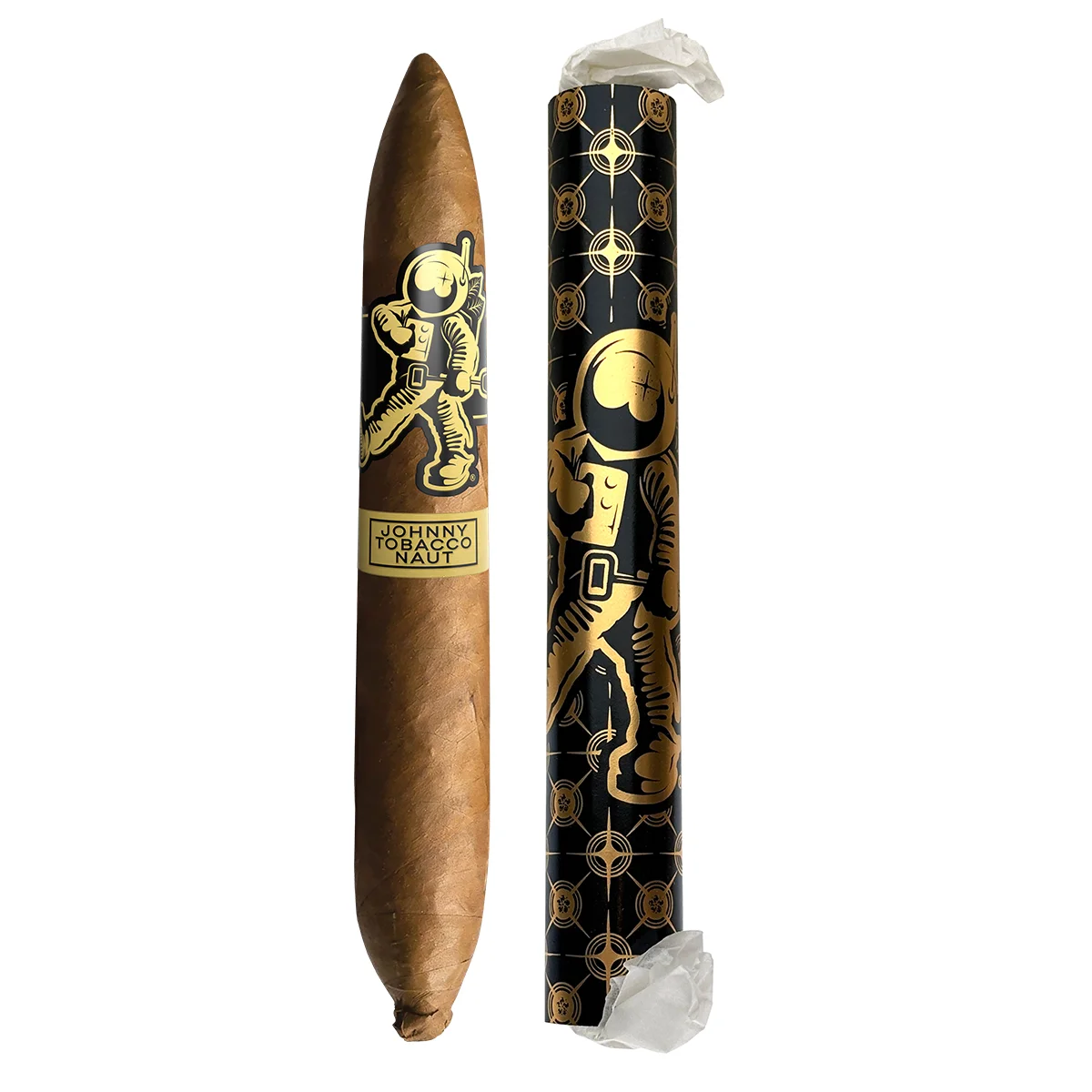 Το Room 101 Johnny Tobacconaut Perfecto είναι ένα premium πούρο που συνδυάζει τη φουτουριστική αισθητική με την παραδοσιακή δεξιοτεχνία.