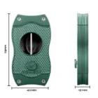 COLIBRI - Πουροκόφτης V-CUT Diamond Green. Με λεπίδες από ανοξείδωτο ατσάλι, κατάλληλο ακόμα και για σχήματα torpedo & piramides και δαχτυλίδια μέχρι 60.