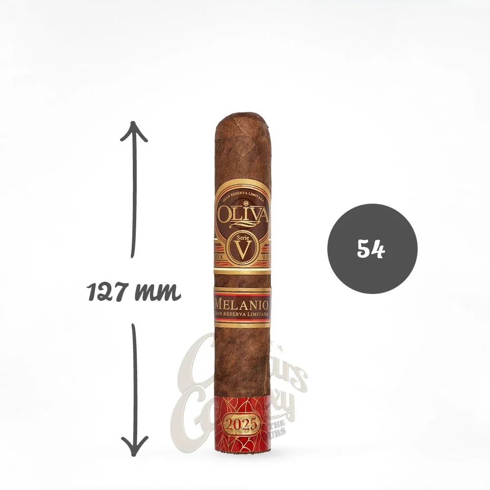 OLIVA - Serie V Melanio Edición Año 2025 Gran Robusto Η Oliva Cigars συνεχίζει την ετήσια παράδοσή της με την κυκλοφορία του περιορισμένου Oliva Serie V Melanio Edición Año 2025.