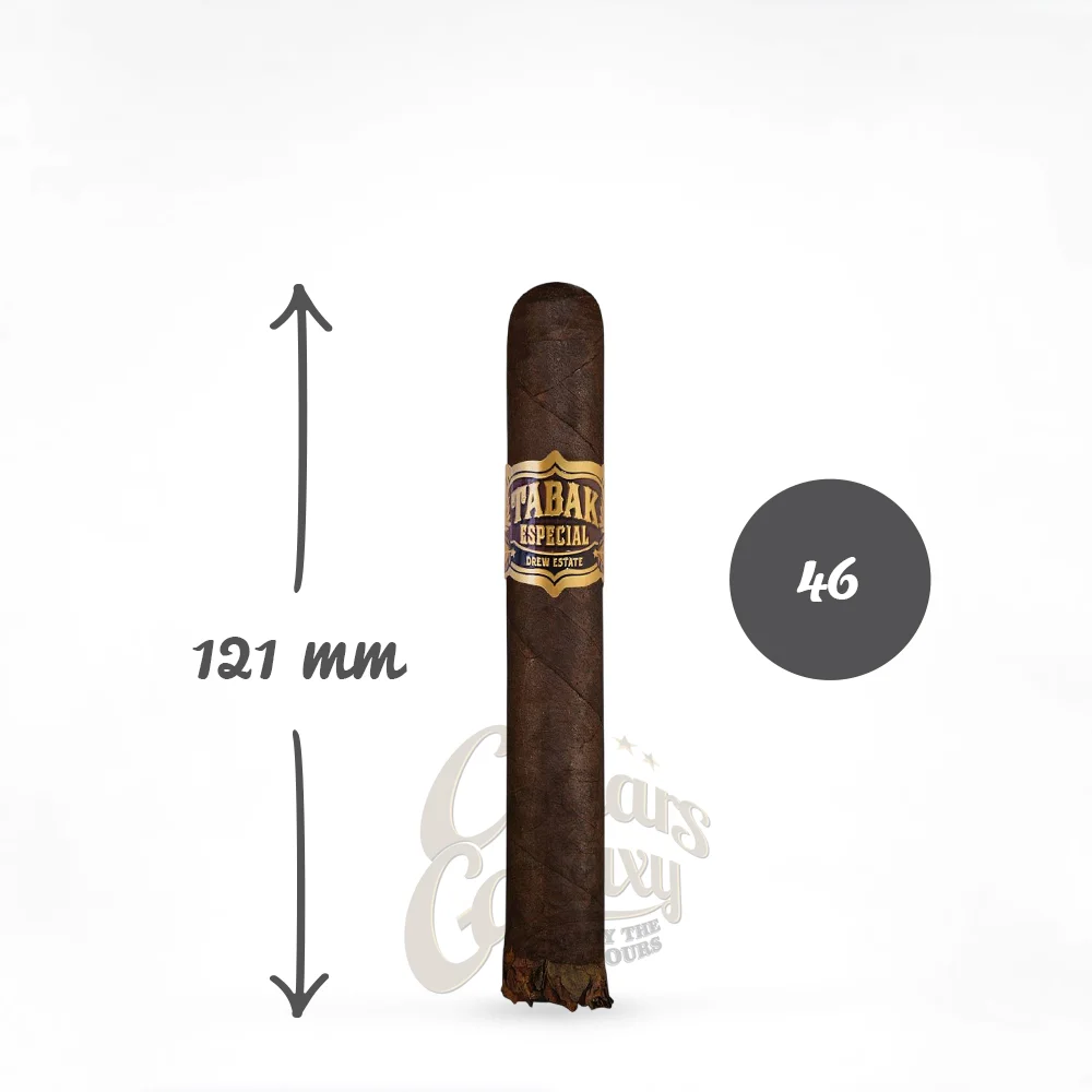 DREW ESTATE - Tabak Especial Corona Oscuro Το Tabak Especial διαθέτει ένα μεταξένιο wrapper Connecticut Oscuro και το μοναδικό μείγμα της Drew Estate από παλαιωμένο binder και long filler Νικαράγουας